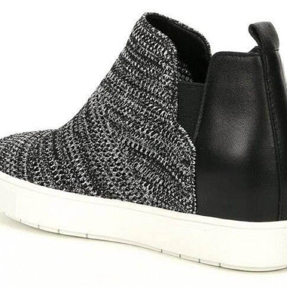 Chelsea & Violet Cielo Flyknit Leather Wedge Slip On Sneakers 10 - Picture 5 of 9